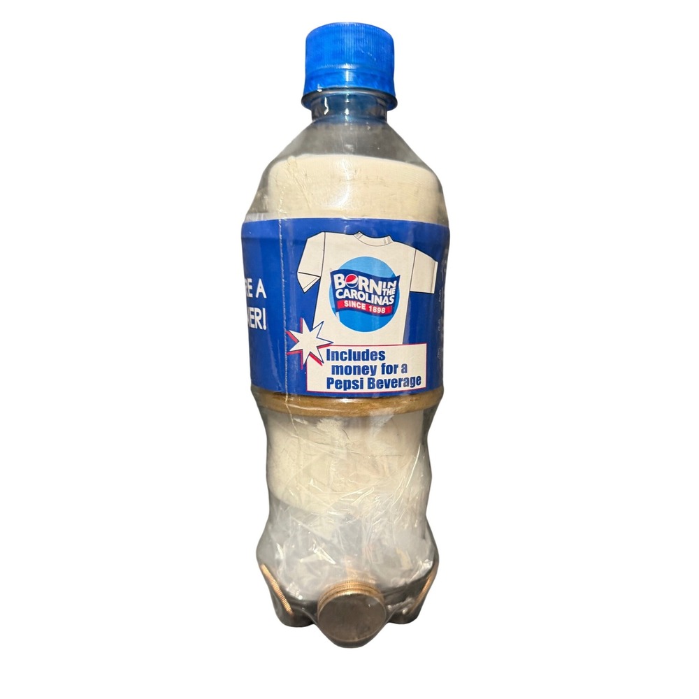 Vintage Pepsi Winner Prize Bottle Sealed T-Shirt & Coins Born In The Carolinas